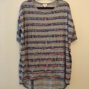 LuLaRoe Americana Irma Tunic Stars and Stripes